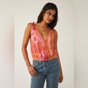 Free People Tied To You Tank in Lemonade Combo